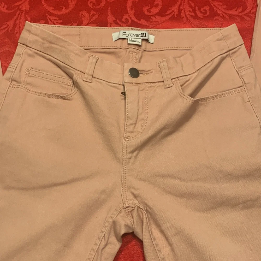 🌹 RETRO Rue 21 - Peach Skinny Jeans - Comfortable - Stretch- - Picture 3 of 7